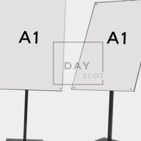 [트렌디프레소협력사]데이슬롯 A1 POP스탠드 입간판 스탠드POP