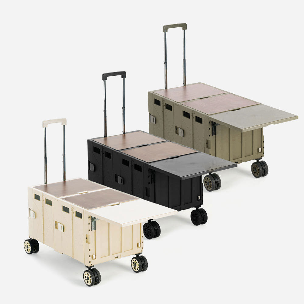 코드리빙 컨버티블 웨건형 2세대 카트 광폭휠 풋브레이크 테이블 상판포함