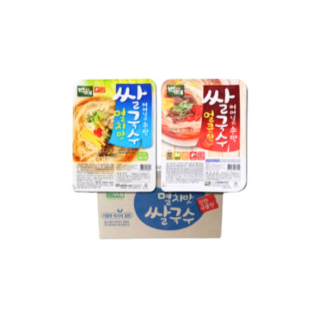 백제 쌀국수 멸치맛 15개 + 얼큰한맛 15개 총30개