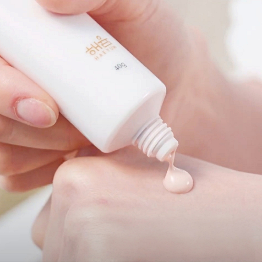 해윰 PDRN 듀얼 톤업 선크림 피부커버 미백 주름개선 썬크림 SPF50+ 40g 3개 - 상세 이미지 3