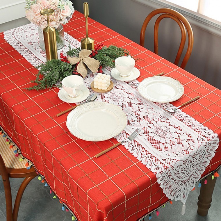 식탁보 테이블보 레이스 테이블 러너 33x183