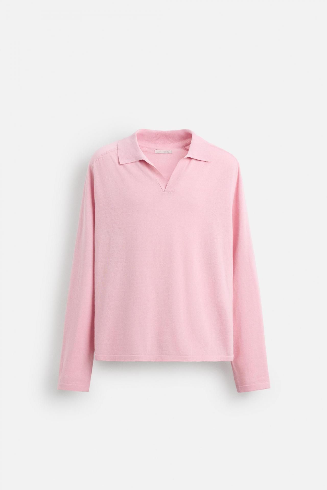 자라 니트 폴로 셔츠 3003/304 PINK