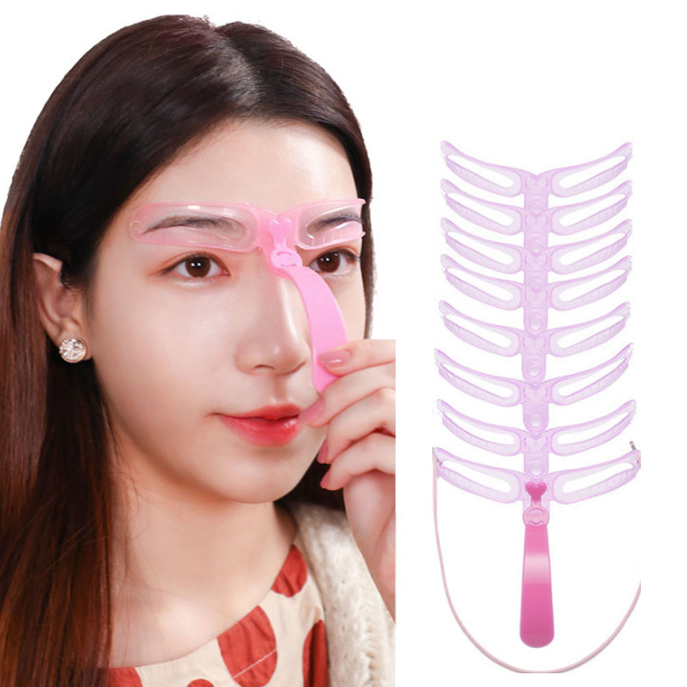 8단계 눈썹 가이드 세트 그리기 틀 깎는틀 스텐실 - 상세 이미지 4