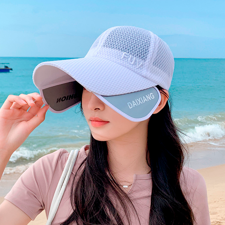 썬바이저 메쉬 날개 볼캡 썬캡 여름 모자 야구 스포츠 골프 바캉스 자외선차단 버킷햇 이미지 6
