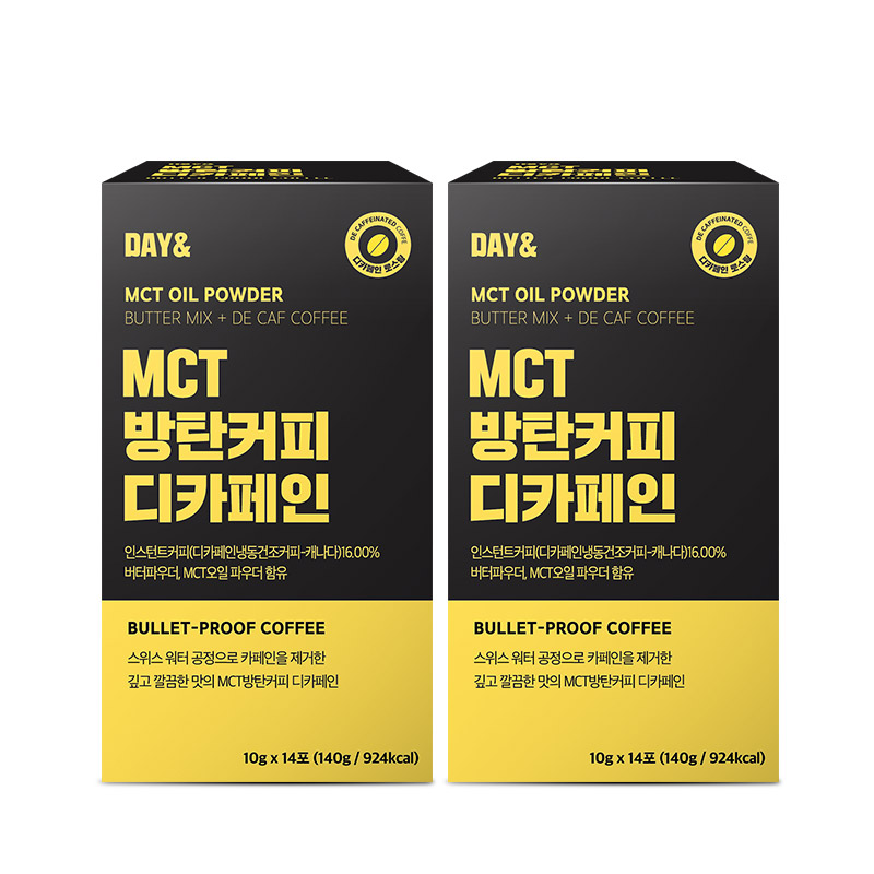 참앤들황토농원 데이앤 MCT오일 방탄커피 디카페인 10g 14포 140ml, 2개 - 메인 이미지