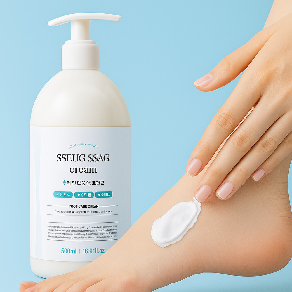 쓱싹 풋크림 500ml 발각질 제거제 연화제 발크림 풋로션 - 메인 이미지