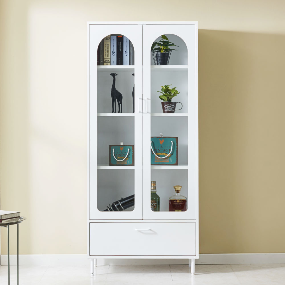 클로버 유리 장식장 위스키 진열장 거실 술장 인테리어