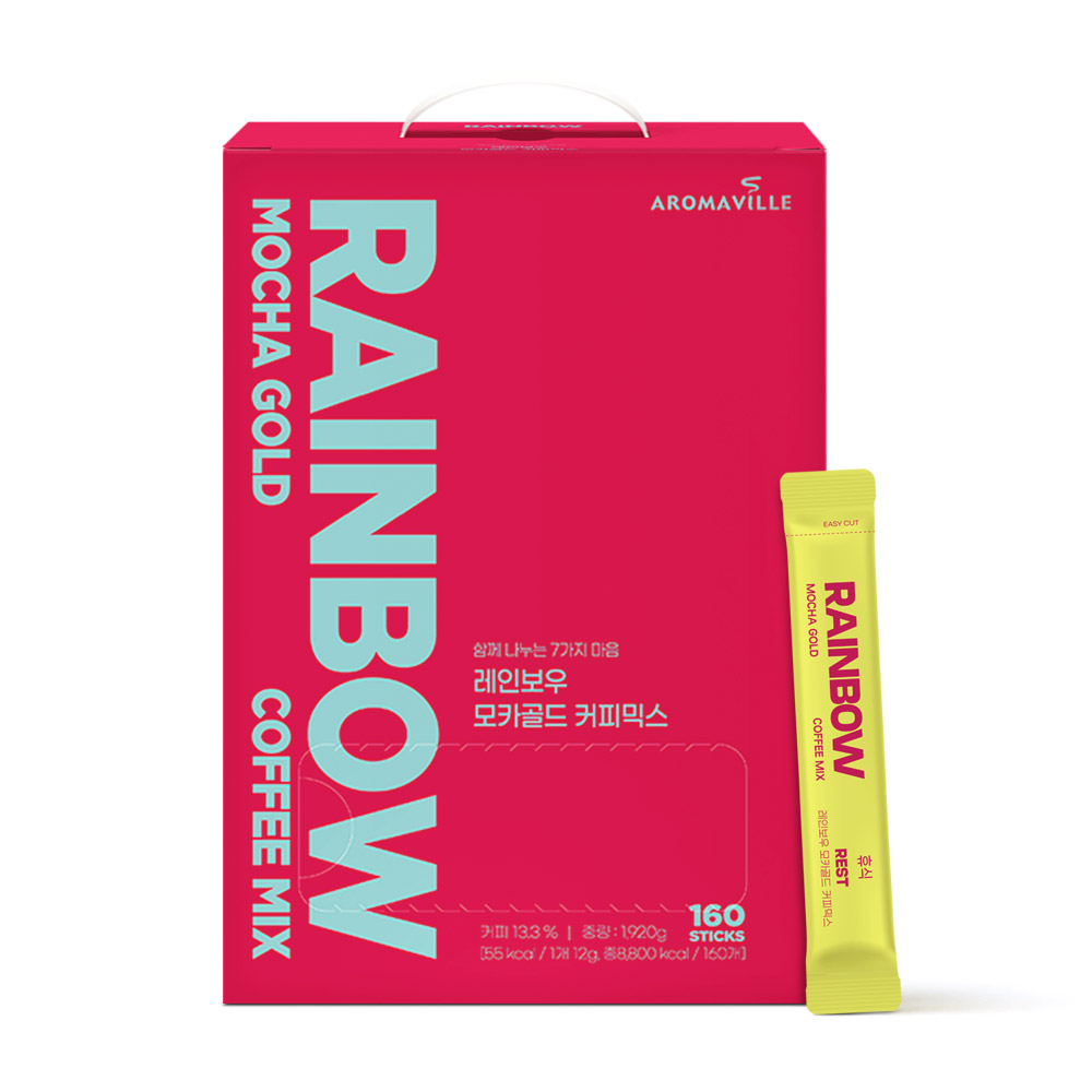[추석선물전]아로마빌 레인보우 모카골드 커피믹스 12gx160개입