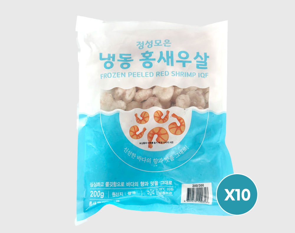 손질 홍새우살 8kg 냉동 깐 새우살 소포장 업소용 대용량 벌크 이미지 6