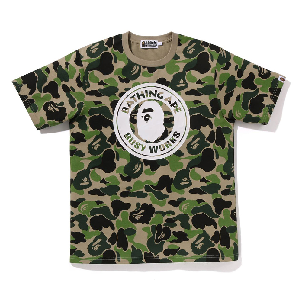 베이프 반팔티 ABC CAMO BUSY WORKS TEE 1L30-109-012 - 상세 이미지 3