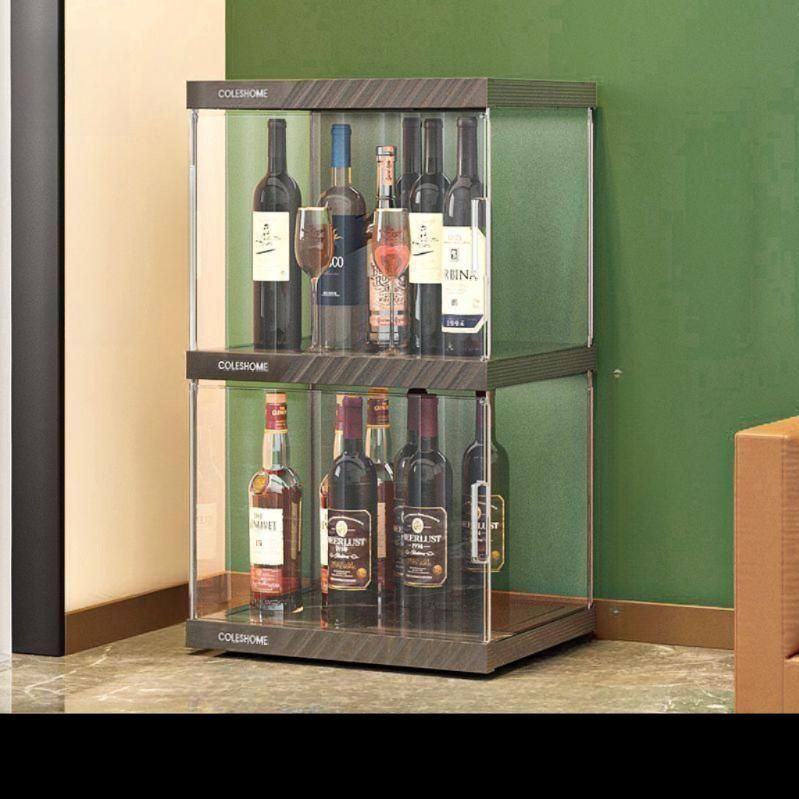 미니 위스키진열장 투명 양주장식장 술 디스플레이랙 2단(40x32x64cm) 아크릴