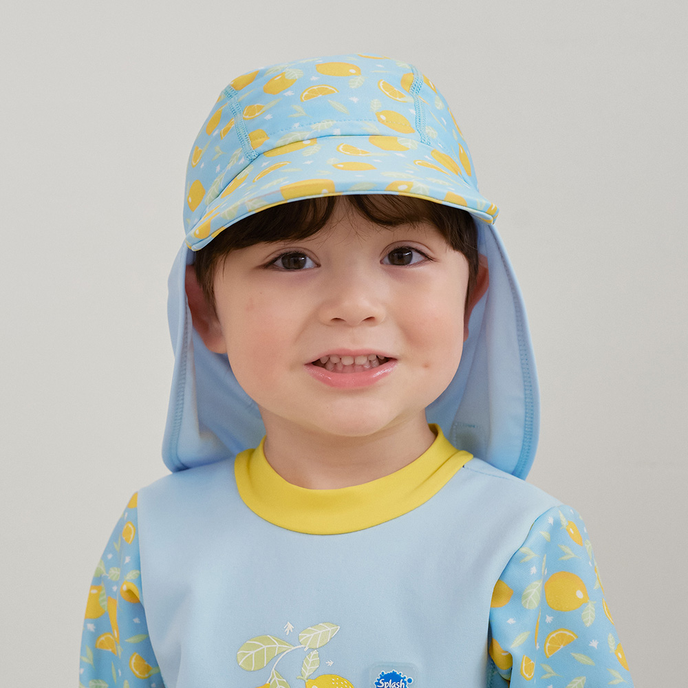 스플래쉬어바웃 유아플랩캡 레몬스 자외선차단