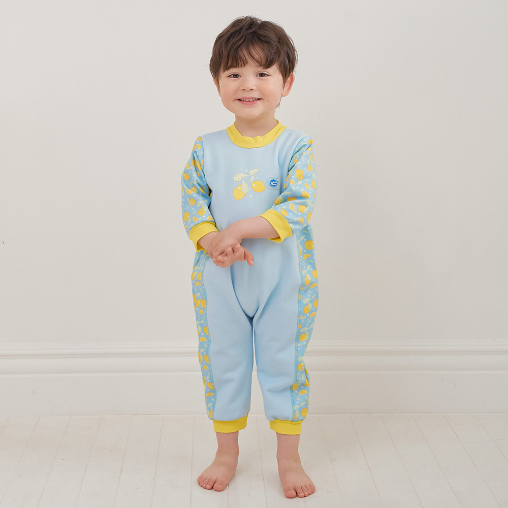 스플래쉬어바웃 웜인원 웻슈트 레몬스 4계절 체온보호 유아웻슈트 기모 아기수영복