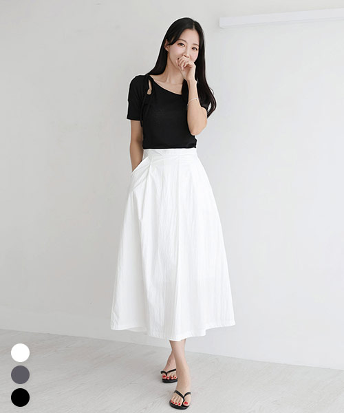 [숏/기본/~2XL] 바스락 경량 A라인 롱 스커트_264670 - 상세 이미지 3