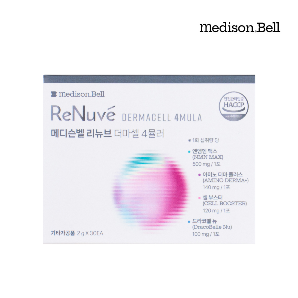 메디슨벨 리뉴브 더마셀 4뮬러 NMN 히알루론산 글루타치온 PDRN 저속노화 스킨부스터 뉴브포뮬러 - 상세 이미지 2