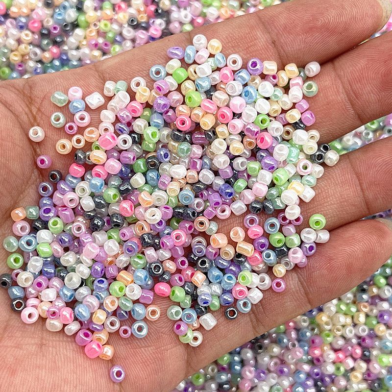 시드 비즈 혼합 컬러 재료 만들기 키링 팔찌 악세사리 공예 부자재 끈갈피 DIY 2mm 3mm 4mmm - 상품 이미지