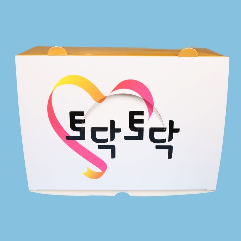 화이트지 모두종이박스 특특대 200매 상자 치킨 닭강정 와플 포장용기 배달 - 상세 이미지 4