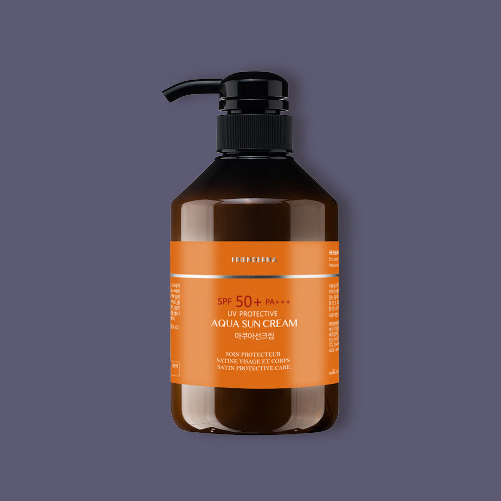 눈시림 없는 혼합자차 대용량 스포츠 선크림 UV프로텍티브 아쿠아 선크림 500ml, 1개 - 상세 이미지 2