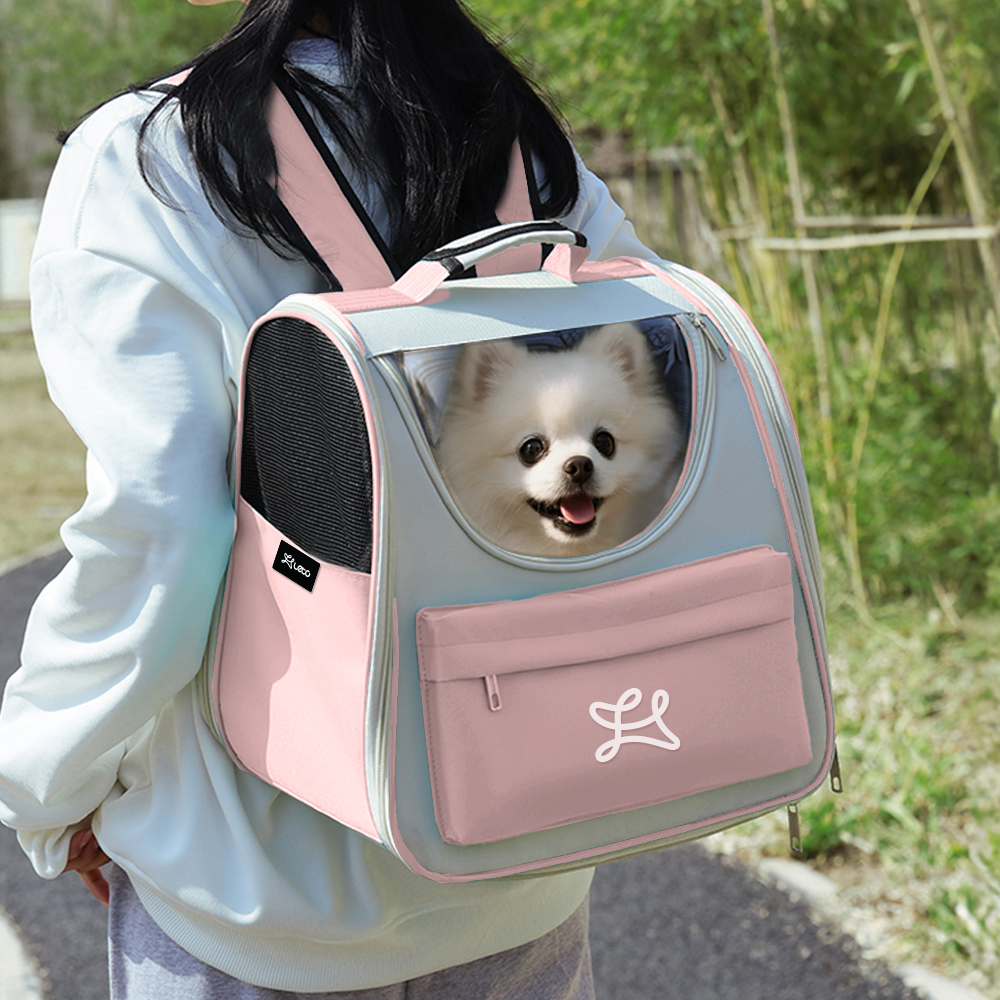 레토 강아지 가방 이동가방 백팩 LDD-B05 핑크, M(중형)