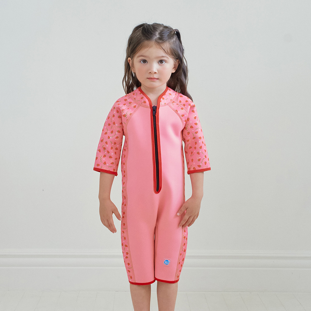 스플래쉬어바웃 쇼티 웻슈트 스트로베리필드 4계절 체온보호 어린이웻슈트 키즈수영복
