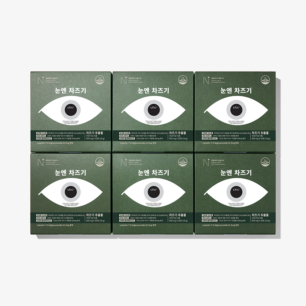 뉴트립 눈엔 차즈기 루테올린 차즈기추출물 500mg 30정, 6개 제품 이미지