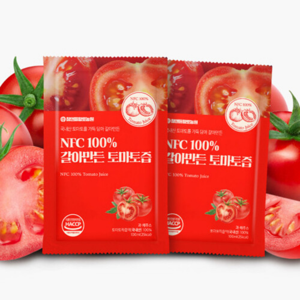 NFC 갈아만든 토마토즙 생 통째로 갈아만든 쥬스 원액 생토마토 주스 30포, 2개 - 상세 이미지 4