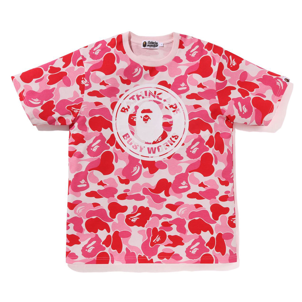 베이프 반팔티 ABC CAMO BUSY WORKS TEE 1L30-109-012 - 상세 이미지 5