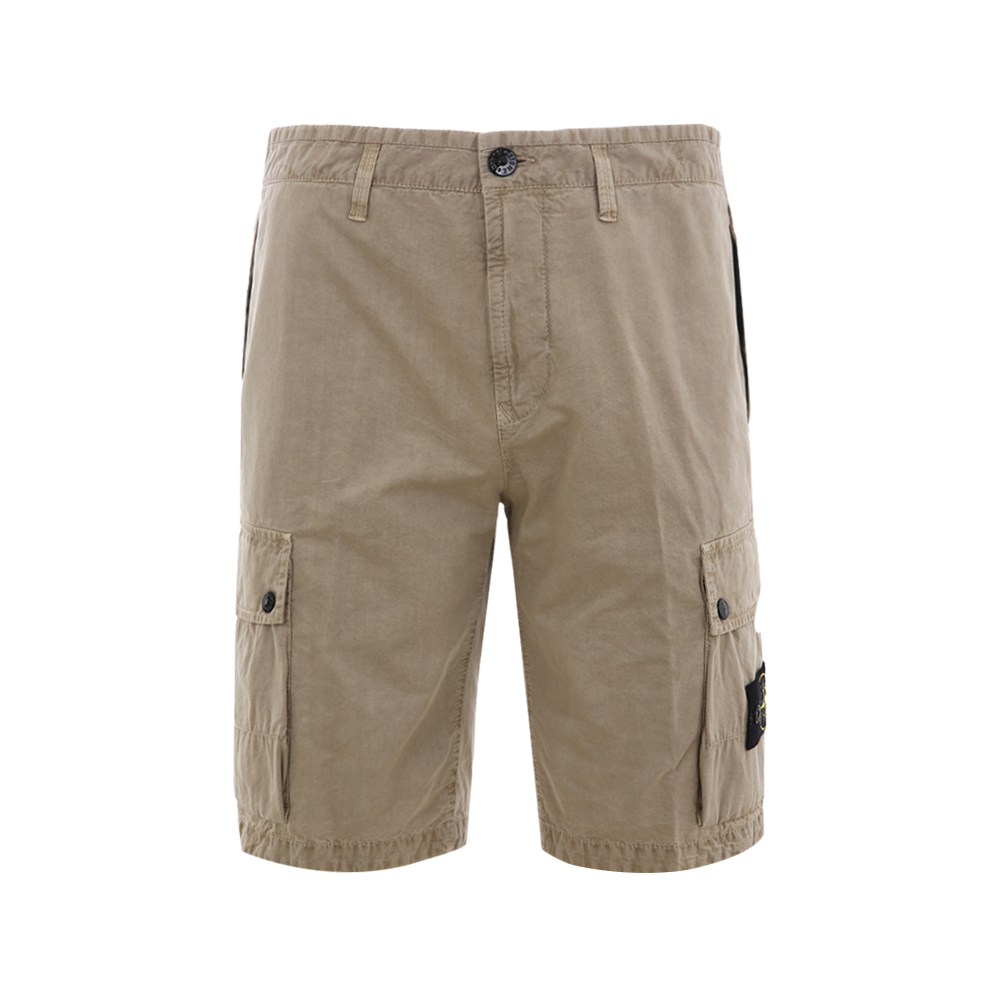 스톤아일랜드 지퍼 포켓 슬림핏 블랙 베이지 반바지 K1S15L100011S00WA V019A (2025 S/S) - 상품 이미지