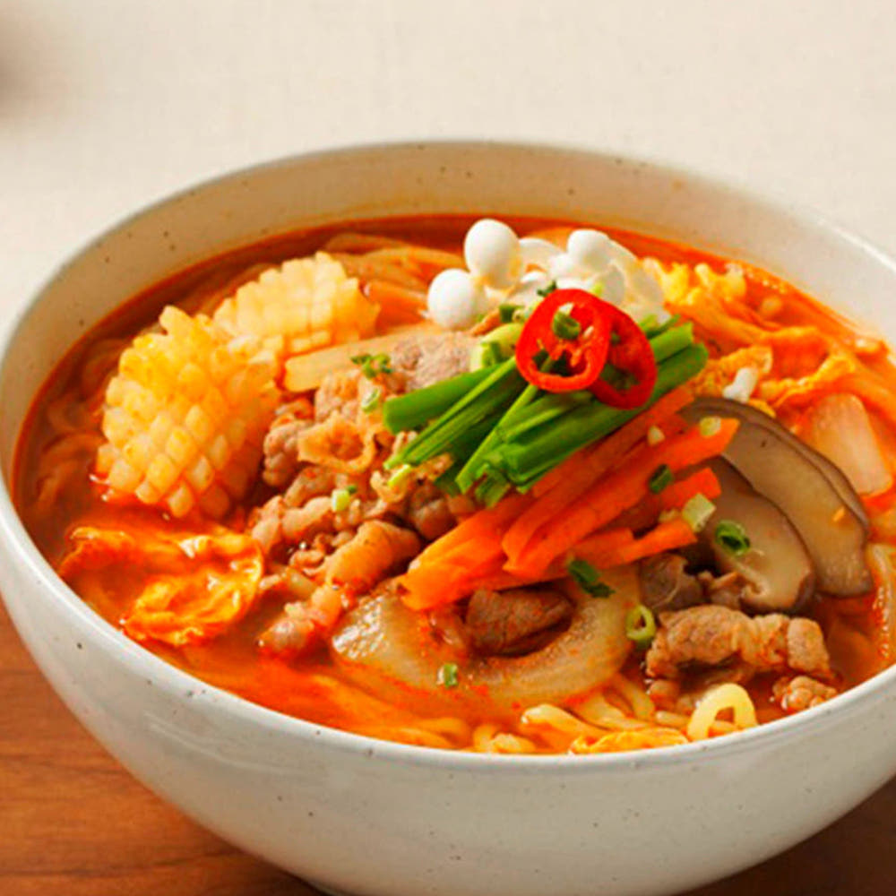 [센터합배송]불맛폭발 해물 듬뿍 백짬뽕 삼선짬뽕 2인분세트 진짜불맛 중화면 포장 이미지 4