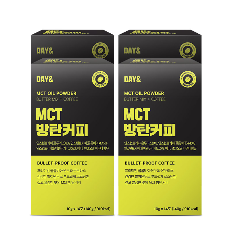 참앤들황토농원 데이앤 MCT오일 방탄커피 10g 14포 140ml, 4개 - 메인 이미지