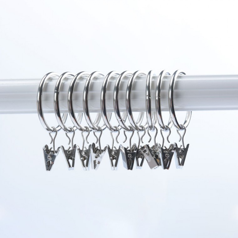 커튼집게링 집게링 커튼봉 고리 커튼걸이 10P