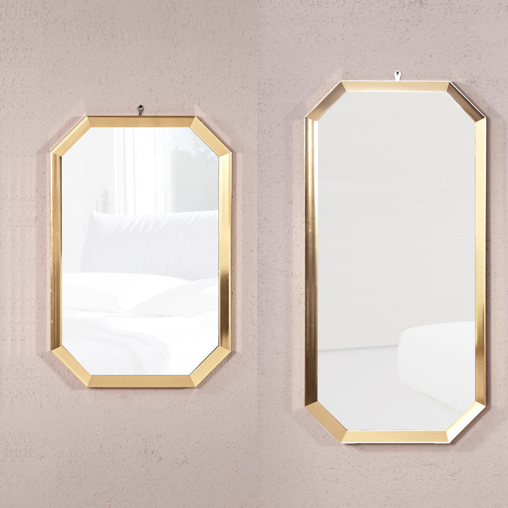 완소간소 팔각 골드 벽걸이 스텐드 대형 전신거울 인테리어