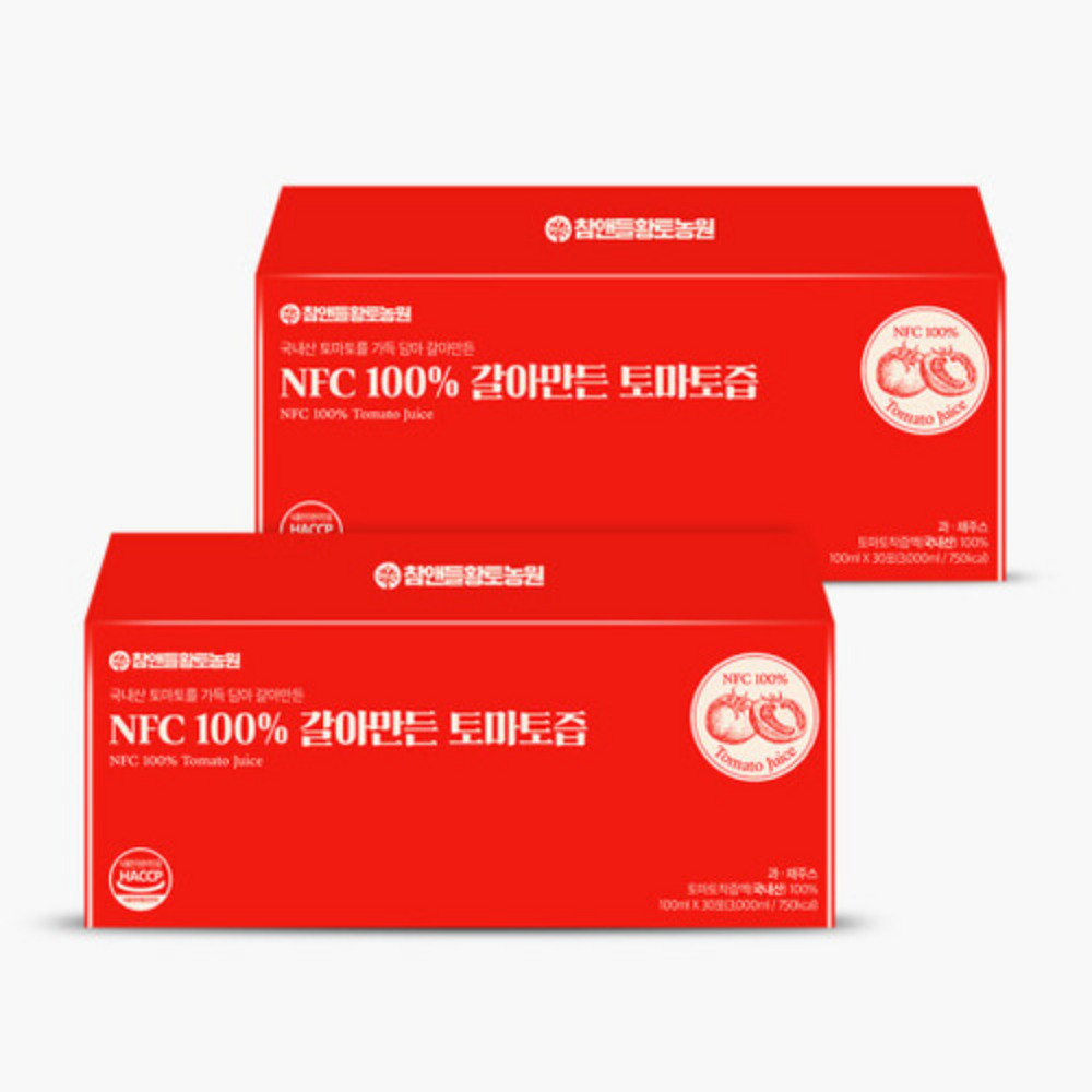 NFC 갈아만든 토마토즙 생 통째로 갈아만든 쥬스 원액 생토마토 주스 30포, 2개 이미지 6