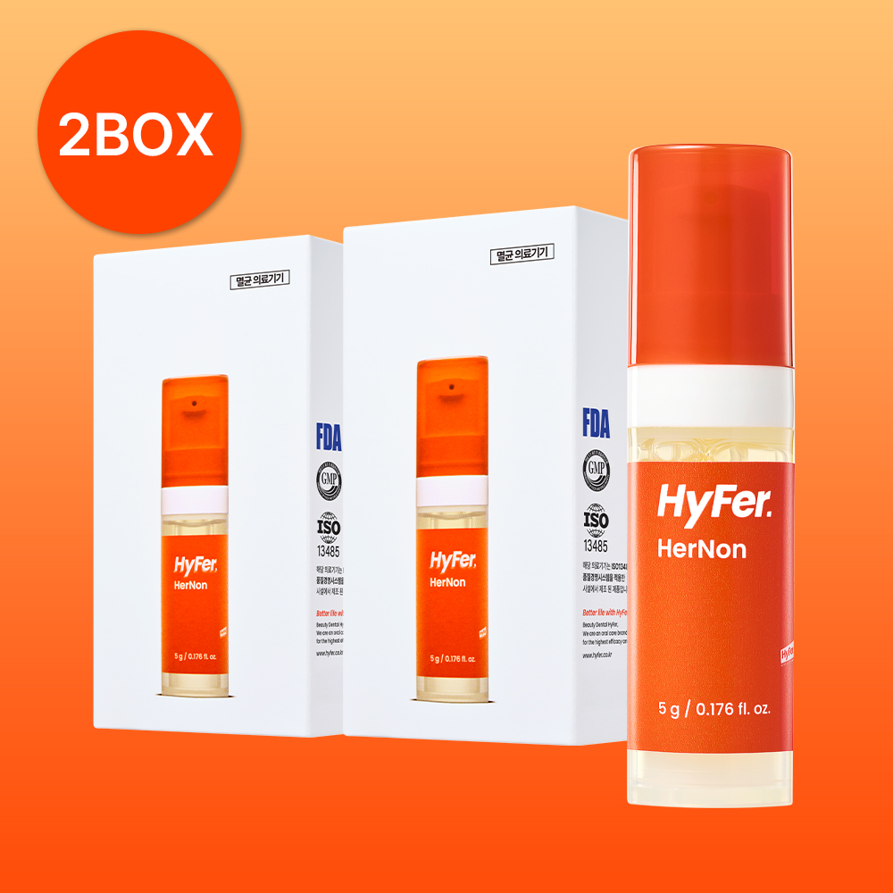 하이퍼 헤르논 피부 입술 포진 상처 케어 의료기기 herpes 헤르페스 5ml, 2개 - 상품 이미지