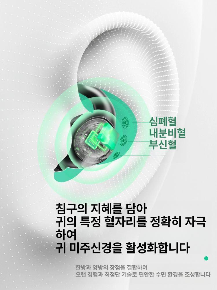 스마트 수면 기기 딥슬립 유도 휴대용 편안한 신경 안정 보조기기 블루 나이트 - 상세 이미지 4