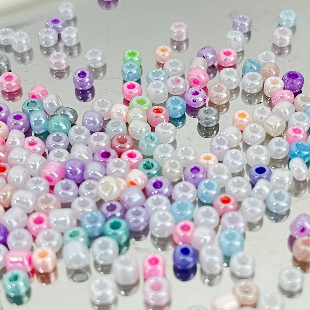 시드 비즈 혼합 컬러 재료 만들기 키링 팔찌 악세사리 공예 부자재 끈갈피 DIY 2mm 3mm 4mmm - 상세 이미지 4