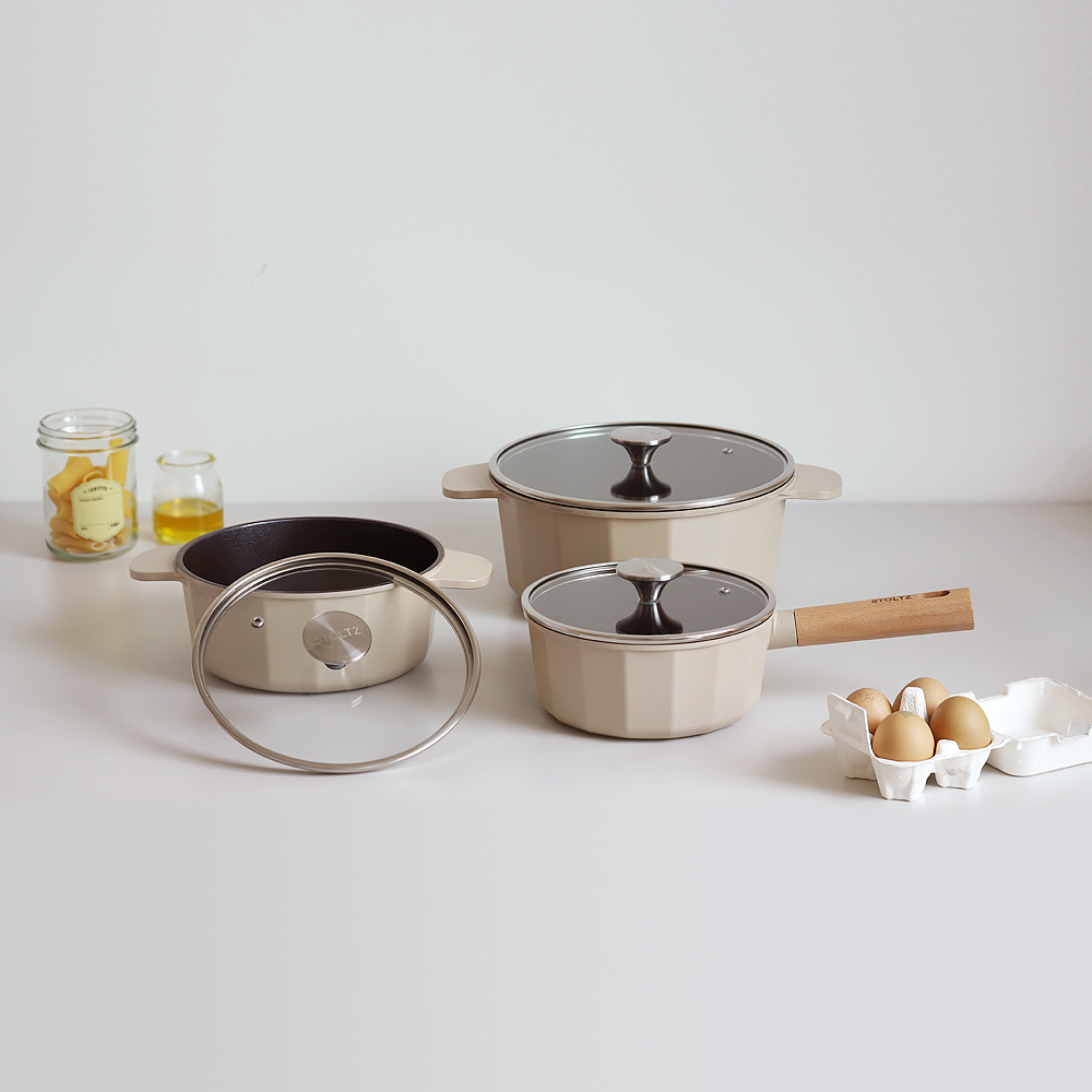 STOLTZ 슈톨츠 초코 쿡웨어 IH 냄비 3종(18cm,20cm,24cm)택 1 - 상세 이미지 4