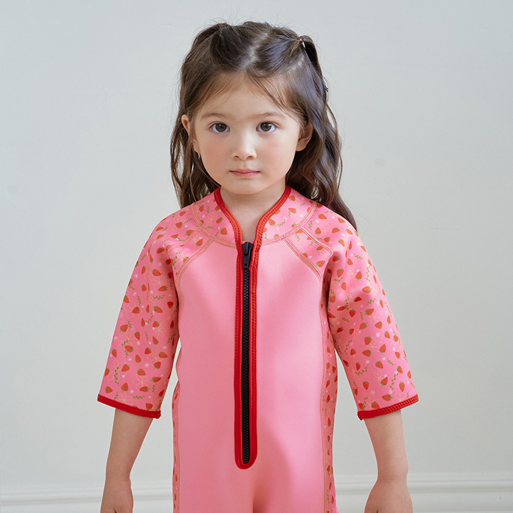 스플래쉬어바웃 쇼티 웻슈트 스트로베리필드 4계절 체온보호 어린이웻슈트 키즈수영복