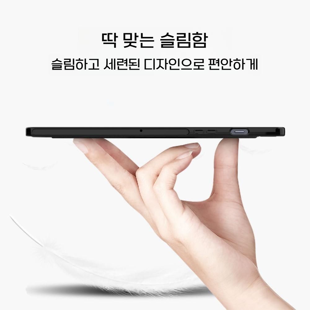 갤럭시탭s10 플러스 케이스 12.4 인치 TPU 거치대 소프트 커버 - 상세 이미지 3