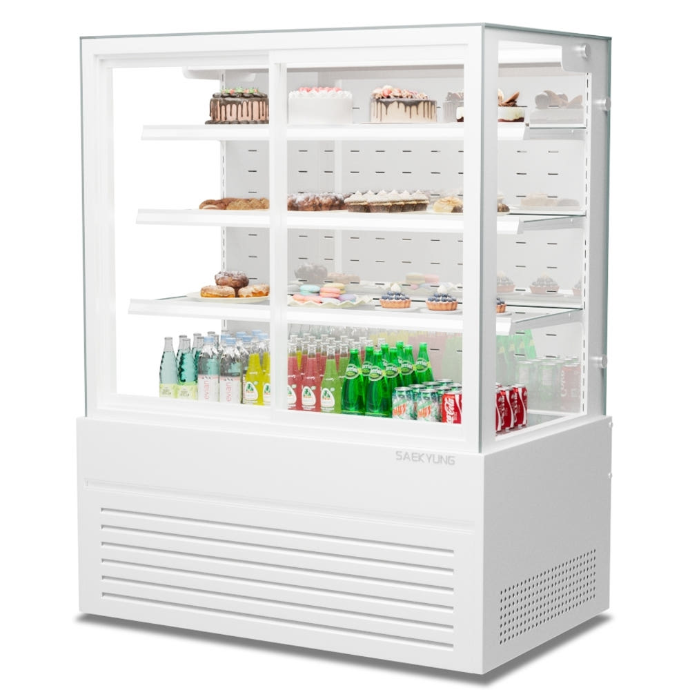 카페 앞문형 쇼케이스냉장고 1200 4단 케이크 음료 냉장쇼케이스 : 신일N위시웨이