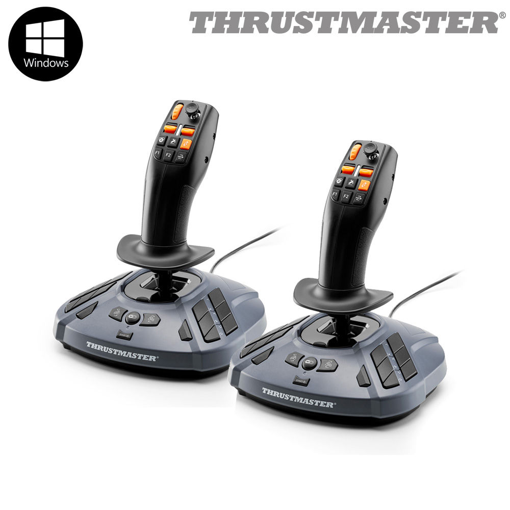 트러스트마스터 SIMTASK FARMSTICK 2개 조이스틱 건설 팜 스틱(PC)  핸들 조종 게임 - 상품 이미지