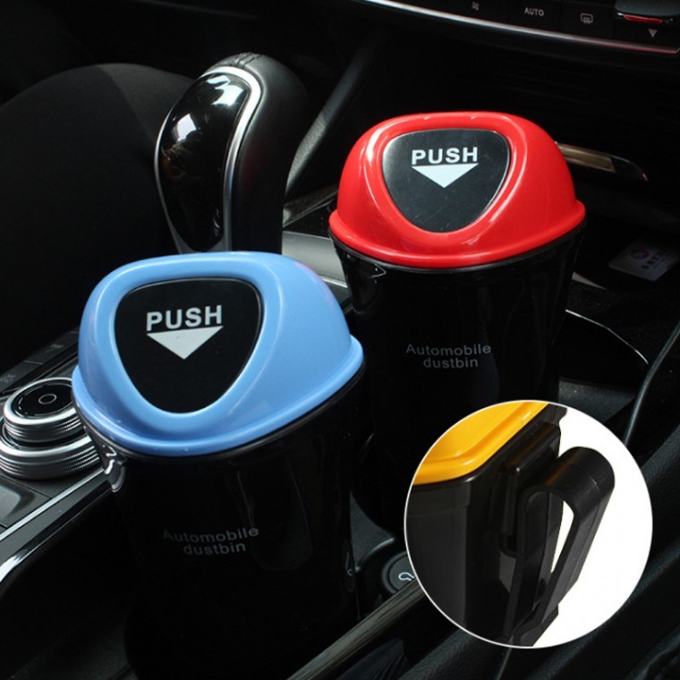 자동차 차량 쓰레기통 컵 홀더 차량용 소형 미니 휴지통