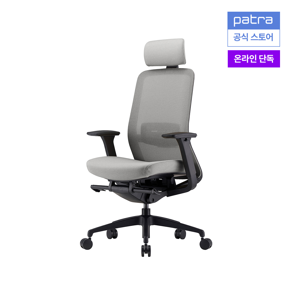 파트라 라보 코어 컴퓨터 학생 책상 의자 LC11MPAKS 블랙, 그레이 - 상품 이미지