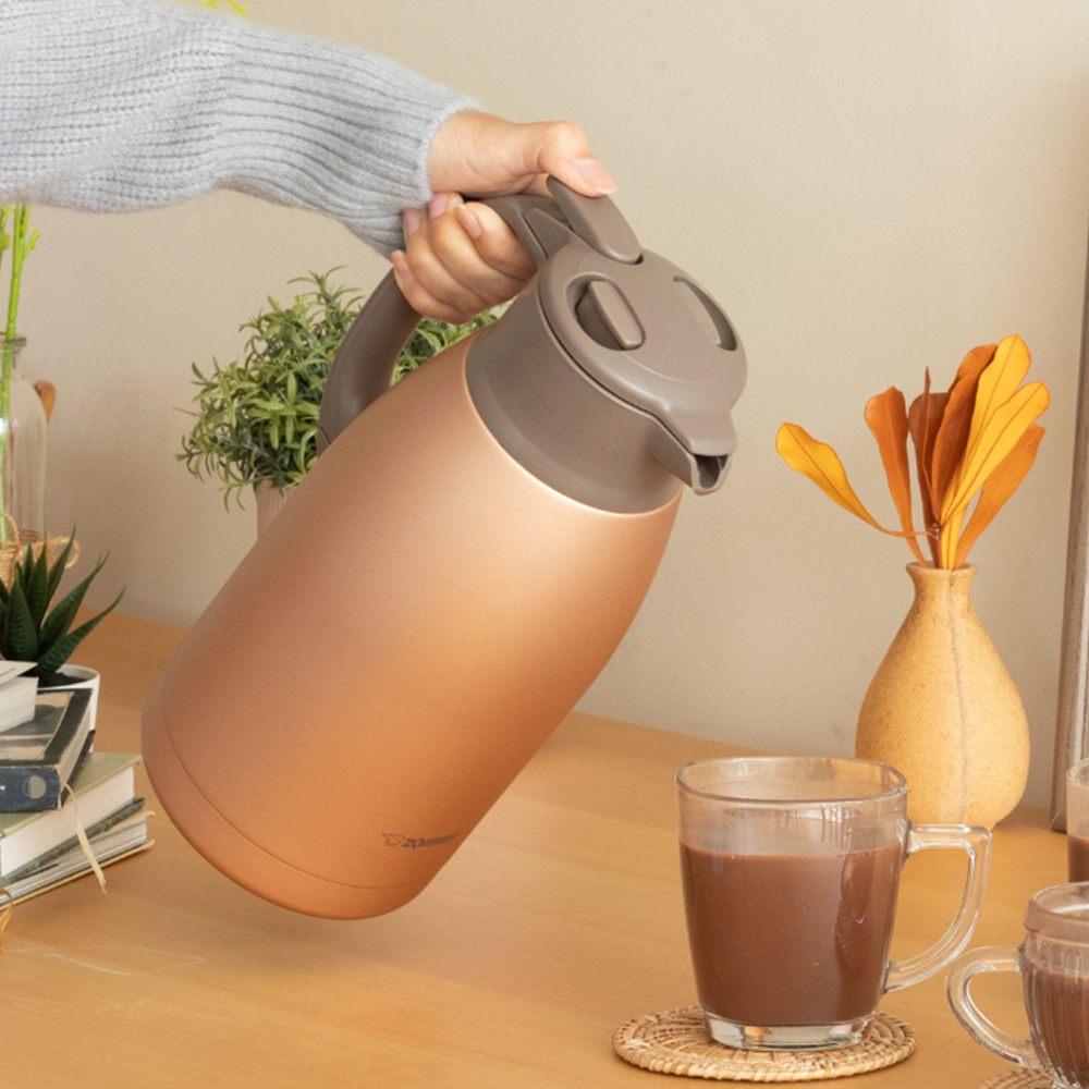 조지루시 보온 보냉 주전자 1.5L 스텐 캐틀팟 테이블 심플 식당 레스토랑 포트 - 상품 이미지