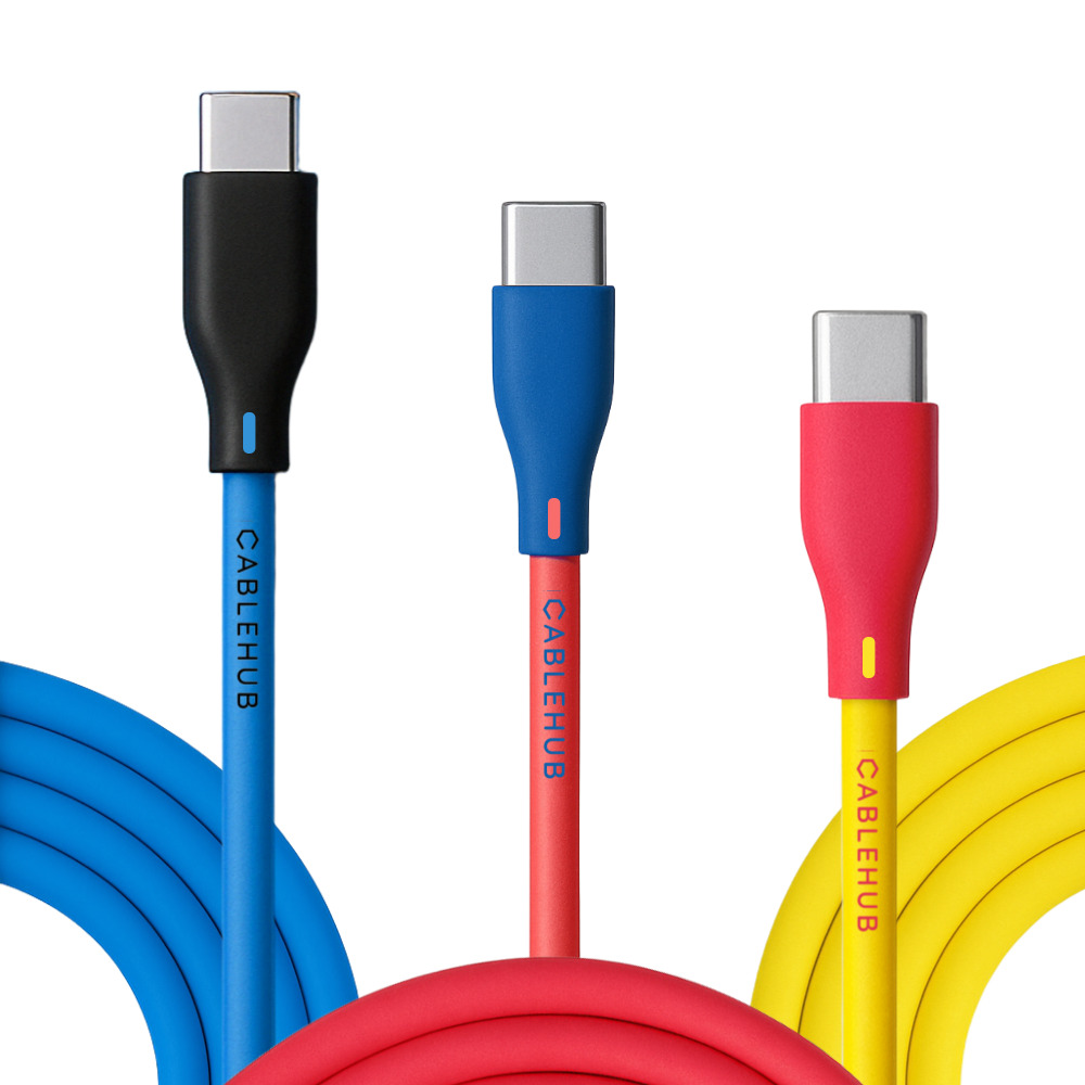 케이블허브 C to C타입 고속 초고속 충전 케이블 선 플렉스코어 100W