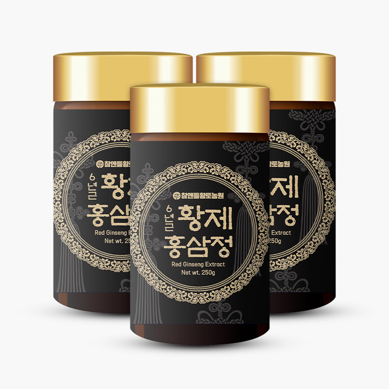 [3+1] 참앤들황토농원 6년근 황제 홍삼정 250g, 3개 - 상품 이미지