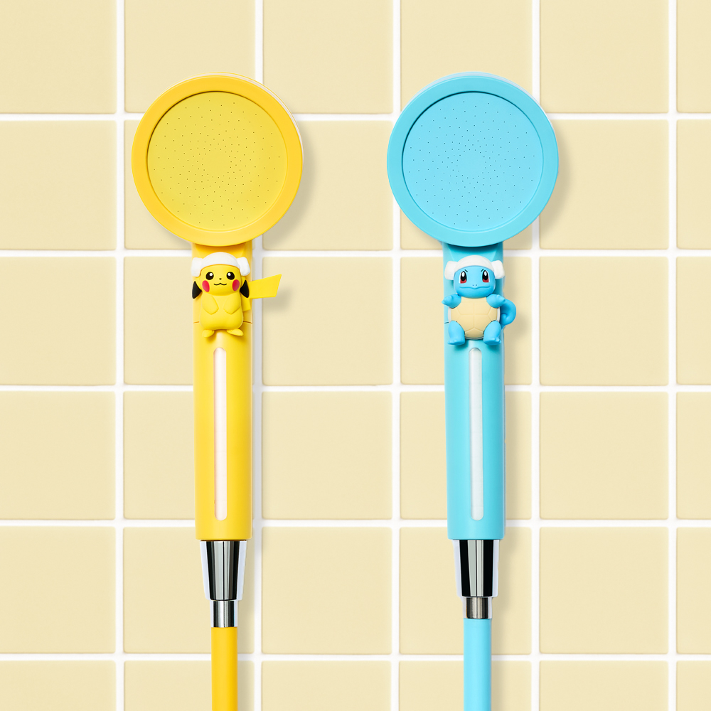 포켓몬 피카츄 꼬부기 필터 샤워기 헤드 수압상승 녹물제거