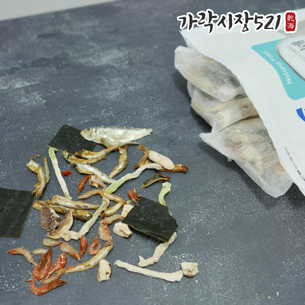국산 표고멸치 다시팩 160g(10팩) 해물 육수팩 국물팩 천연조미료 - 상세 이미지 4