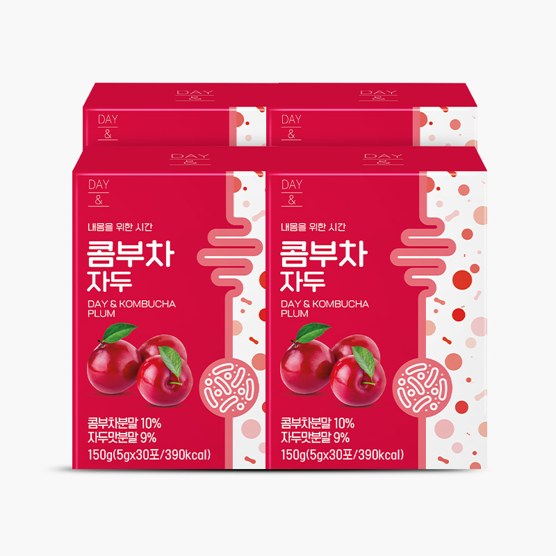 참앤들황토농원 데이앤 콤부차 자두맛 5g 자두30개입, 30개입, 4개 - 상품 이미지