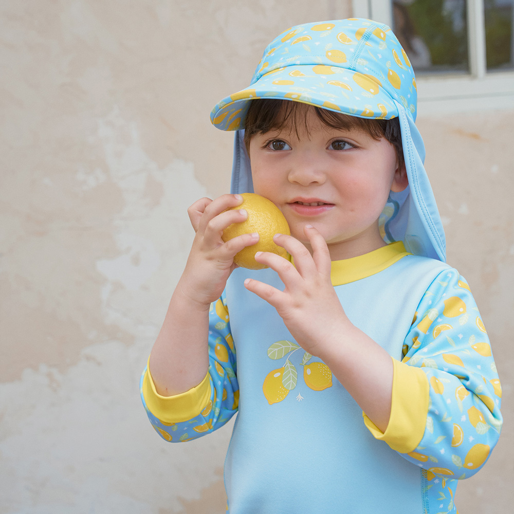 스플래쉬어바웃 웜인원 웻슈트 레몬스 4계절 체온보호 유아웻슈트 기모 아기수영복